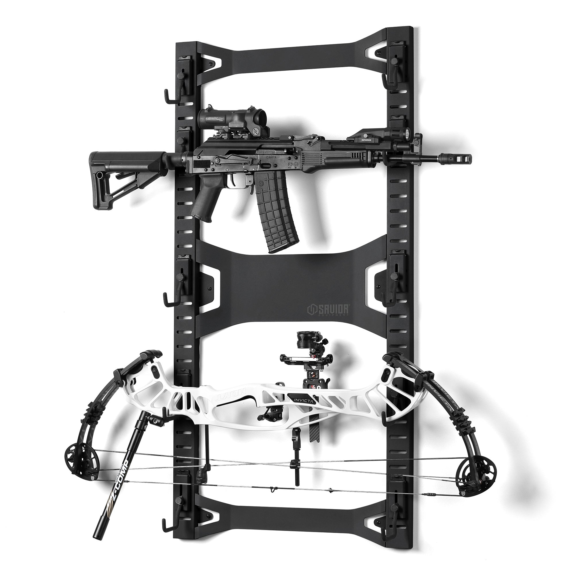 Horizontal Wall Rack w/ 10 Hooks – Savior Equipment