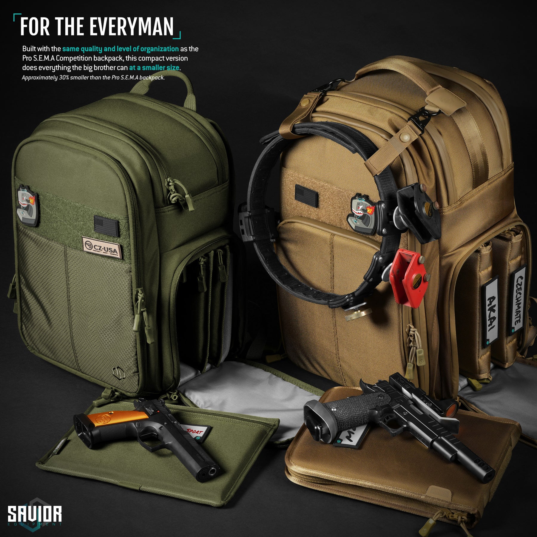 Compact S.E.M.A - Pistol Backpack – Savior Equipment