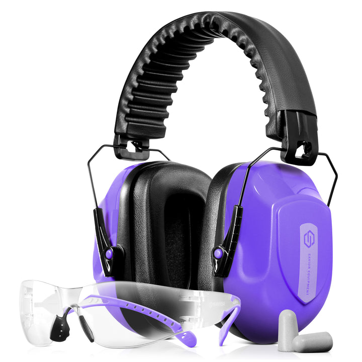 Artemis Safety Combo Kit - Passive Ear Muffs, Frameless Safety Glasses, &amp; Ear Plugs
