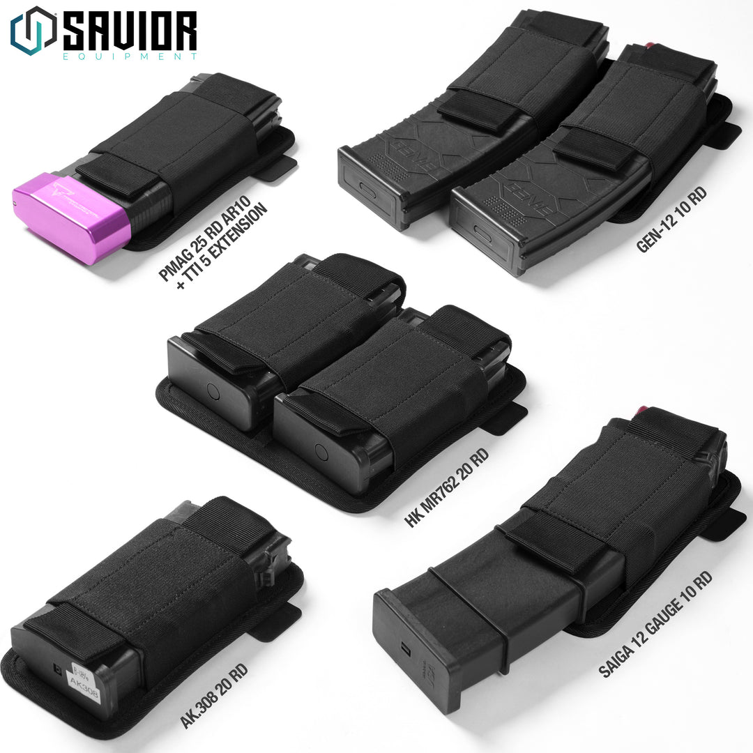 AR-10/.308 Mag Holder w/ Hook Backing - 1/2 Slot