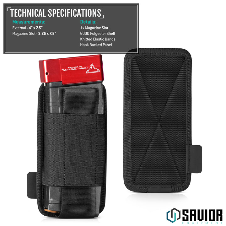 AR-10/.308 Mag Holder w/ Hook Backing - 1/2 Slot