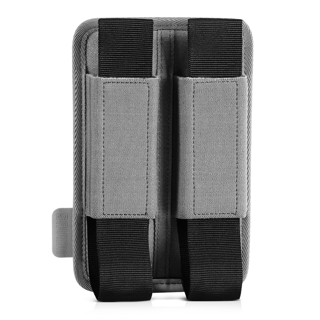 Extended Pistol Mag Holder w/ Hook Backing - 2 Slot