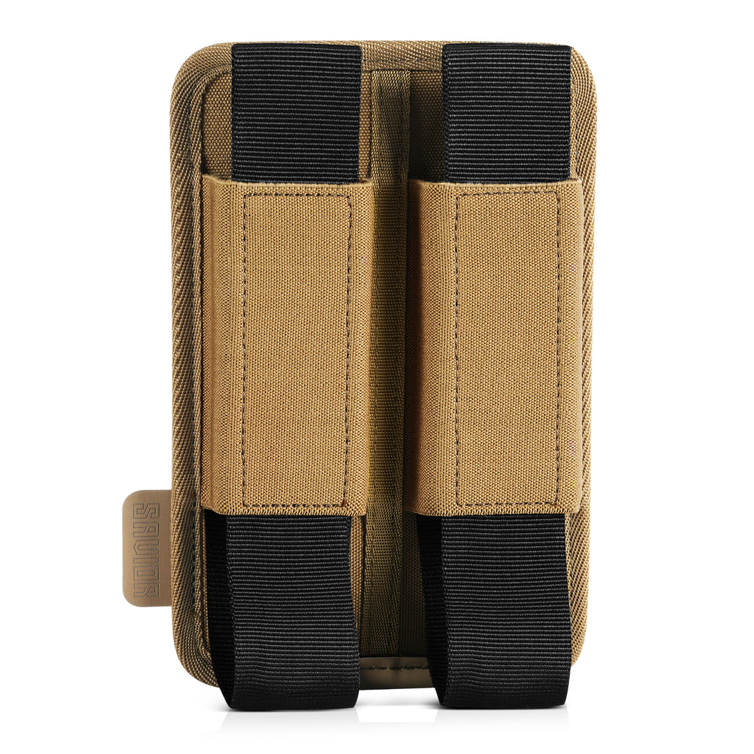 Extended Pistol Mag Holder w/ Hook Backing - 2 Slot