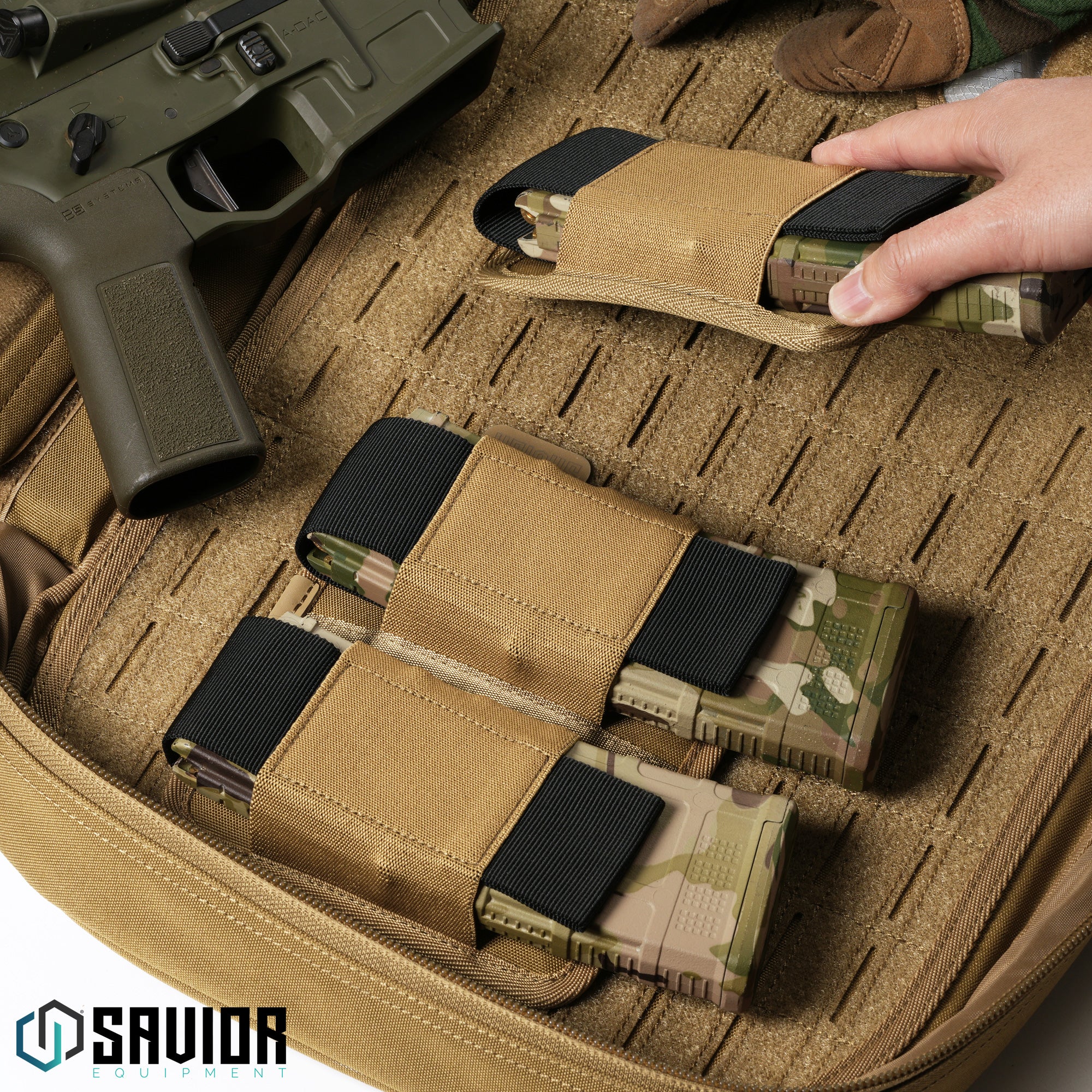 AR-15/AK-47 Mag Holder w/ Hook Backing - 1/2/3 Slot – Savior Equipment