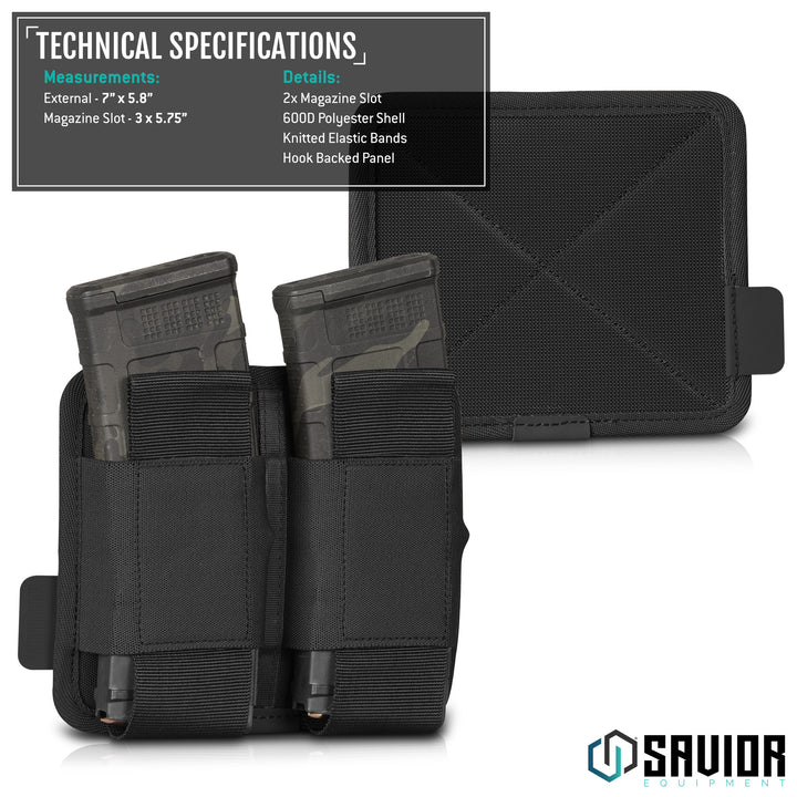 AR-15/AK-47 Mag Holder w/ Hook Backing - 1/2/3 Slot