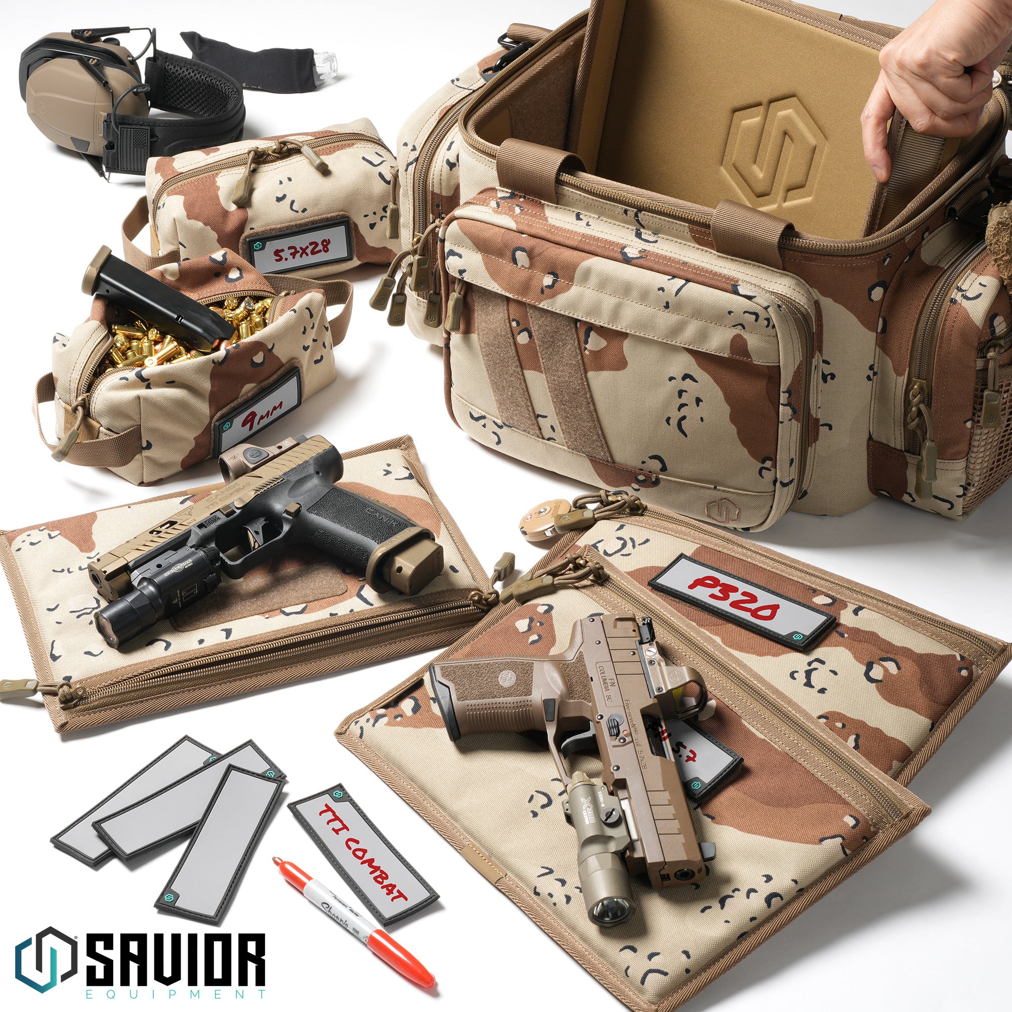 Camo Specialist - Range Bag w/ 3 Pistol Sleeves – Savior Equipment