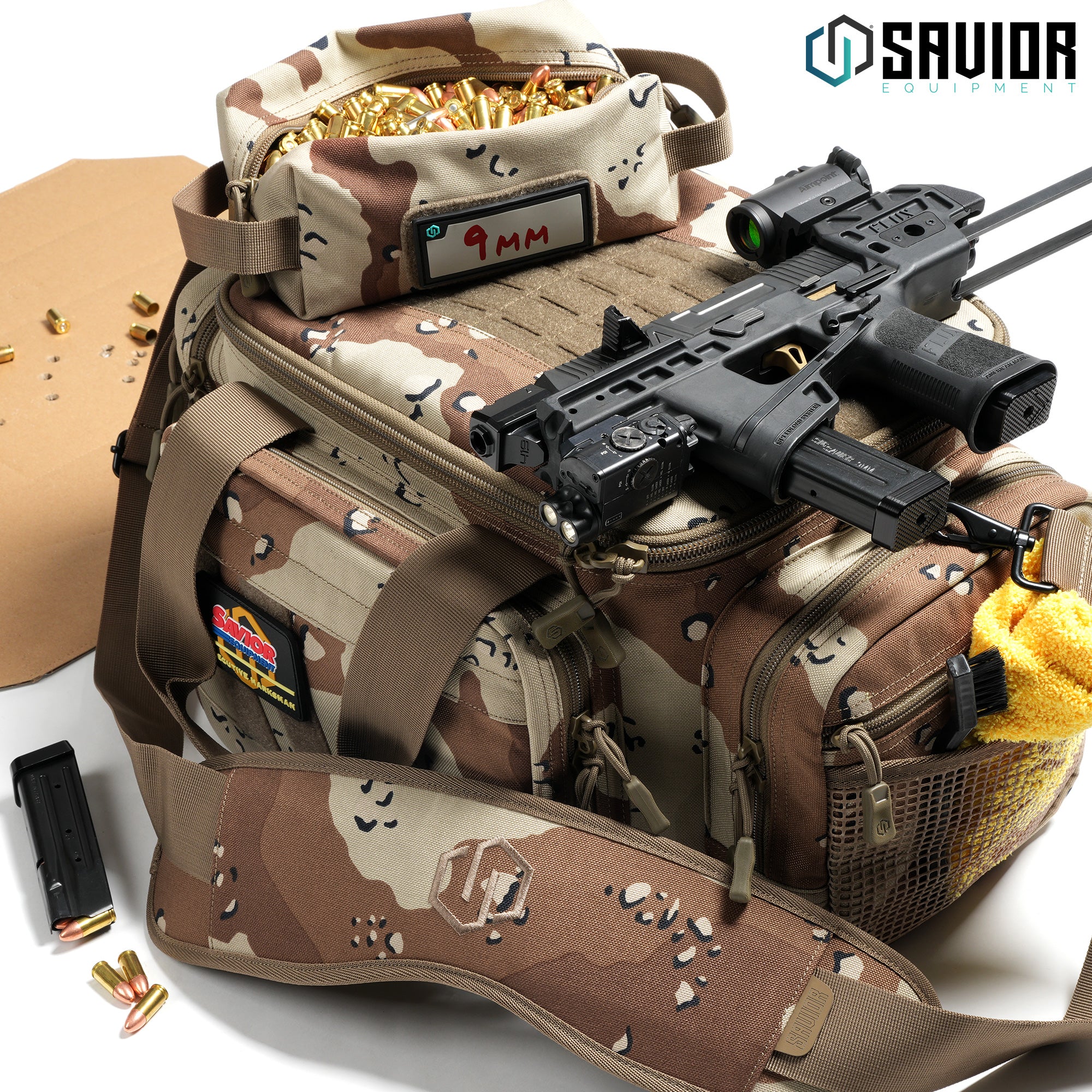 Camo Specialist - Range Bag w/ 3 Pistol Sleeves – Savior Equipment