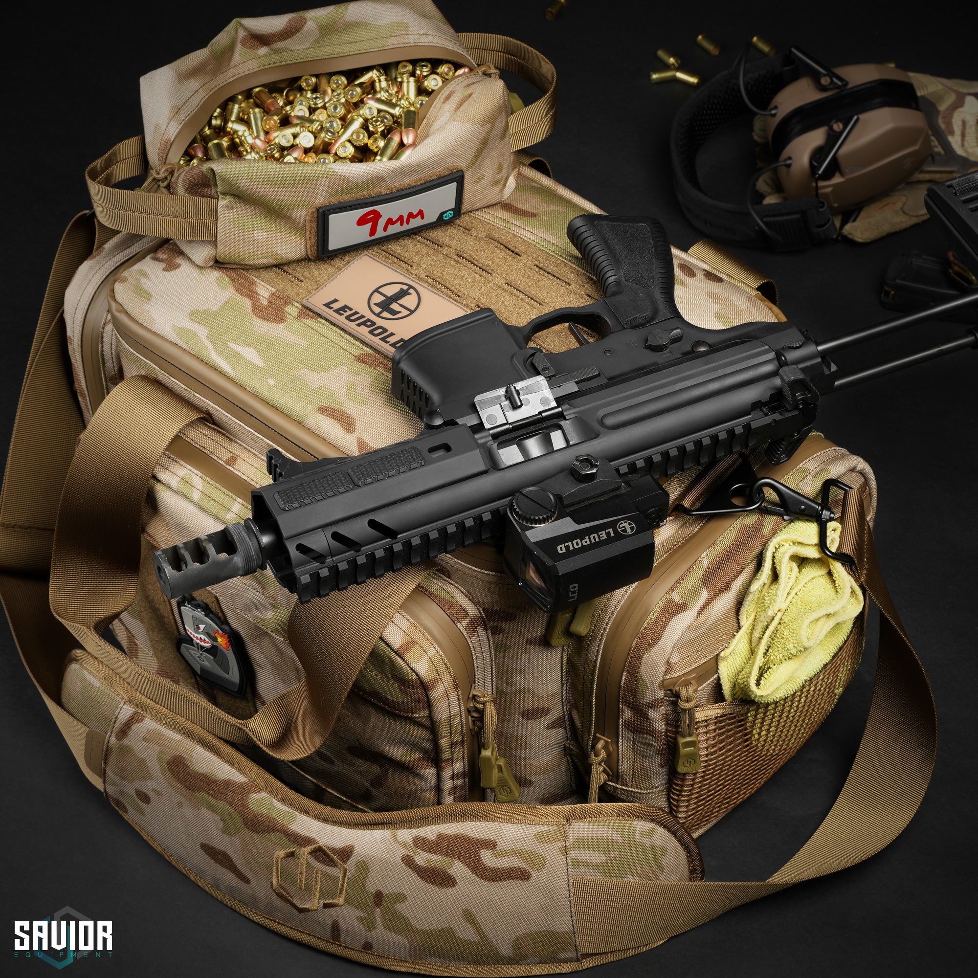 MultiCam® Specialist Range Bag w/ 3 Pistol Sleeves – Savior Equipment