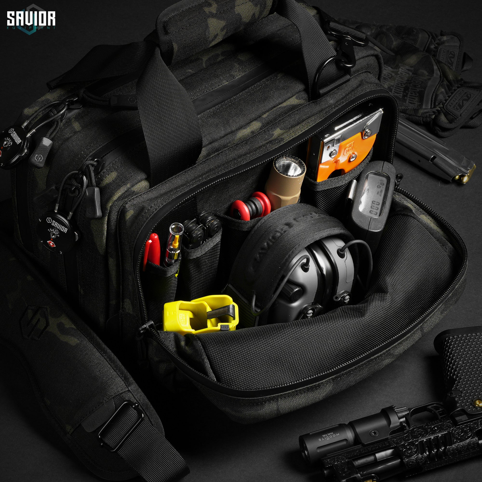 旅行かばん・小分けバッグ AER Multicam Black Large Pouch MultiCam® Specialist - Mini Range Bag – Savior Equipment