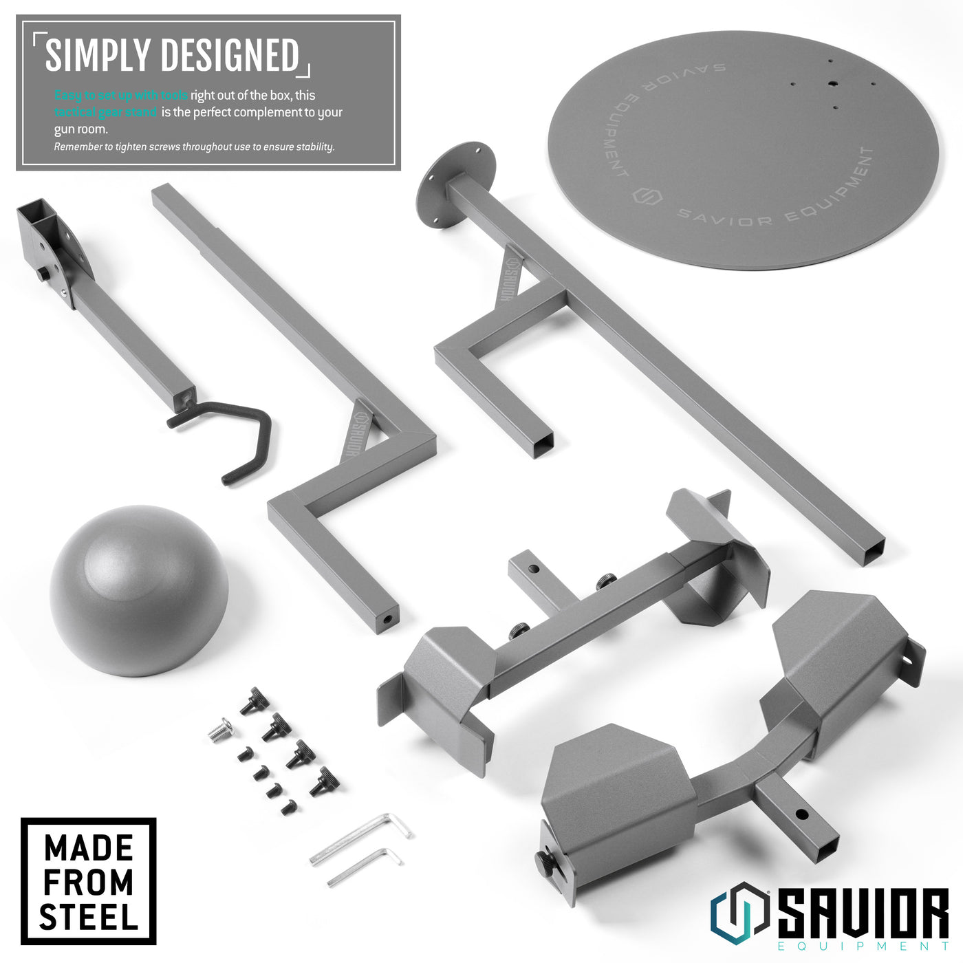 H.A.B Rack 2.0 - Tactical Gear Stand W/ Rifle Rack – Savior Equipment