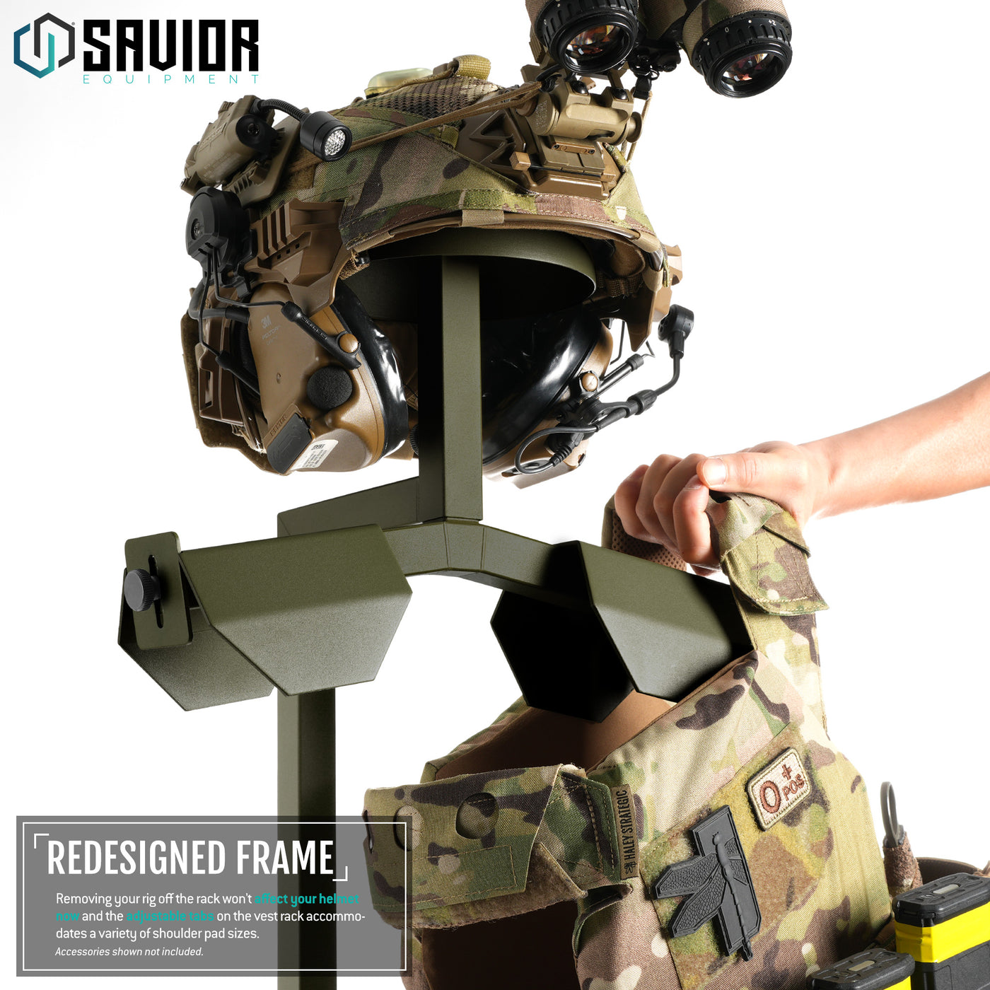H.A.B Rack 2.0 - Tactical Gear Stand W/ Rifle Rack – Savior Equipment