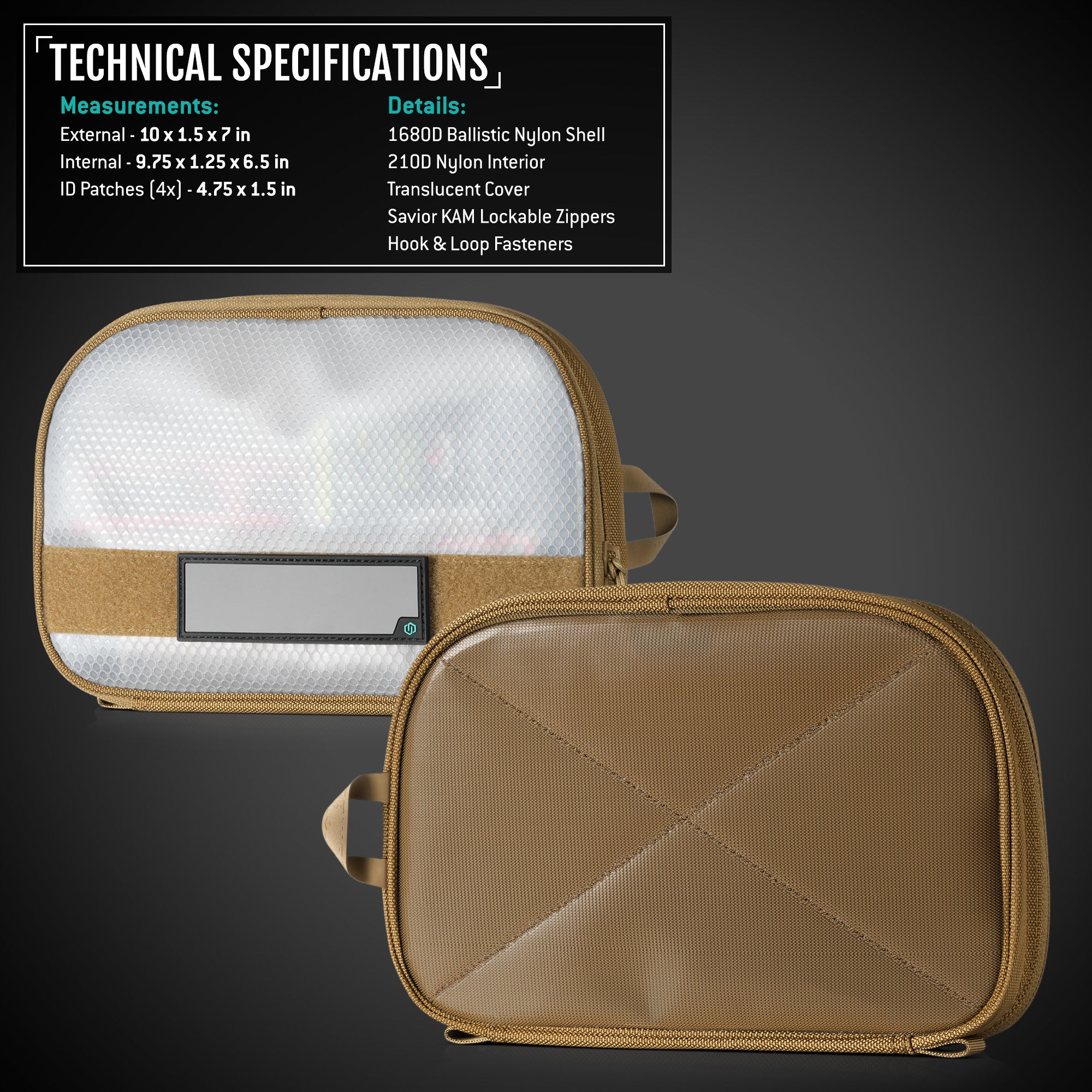 PRO Core 11x7 Pouch w/ Hook Backing (2-Pack) – Savior Equipment