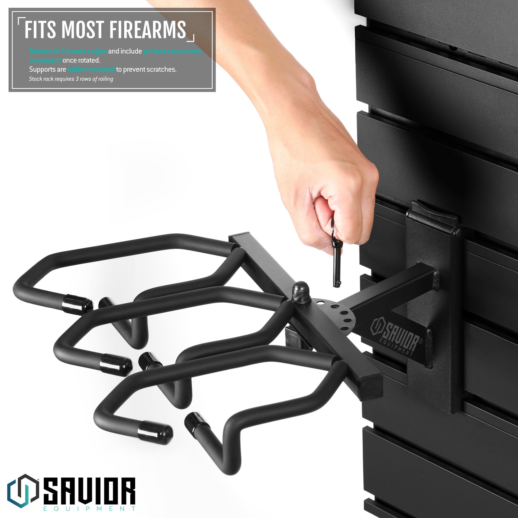 Calibre Rack Review Wall Rack System - Angle Adjustable Rifle Wall Rack – Savior Equipment