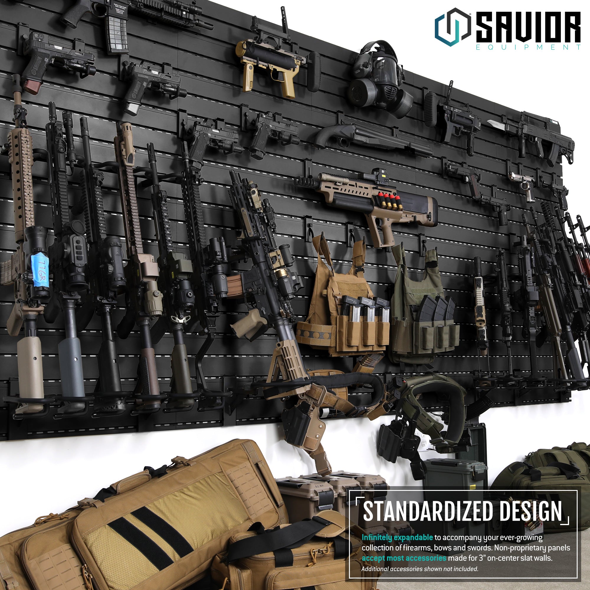 Wall Rack System - Angle Adjustable Rifle Wall Rack – Savior Equipment
