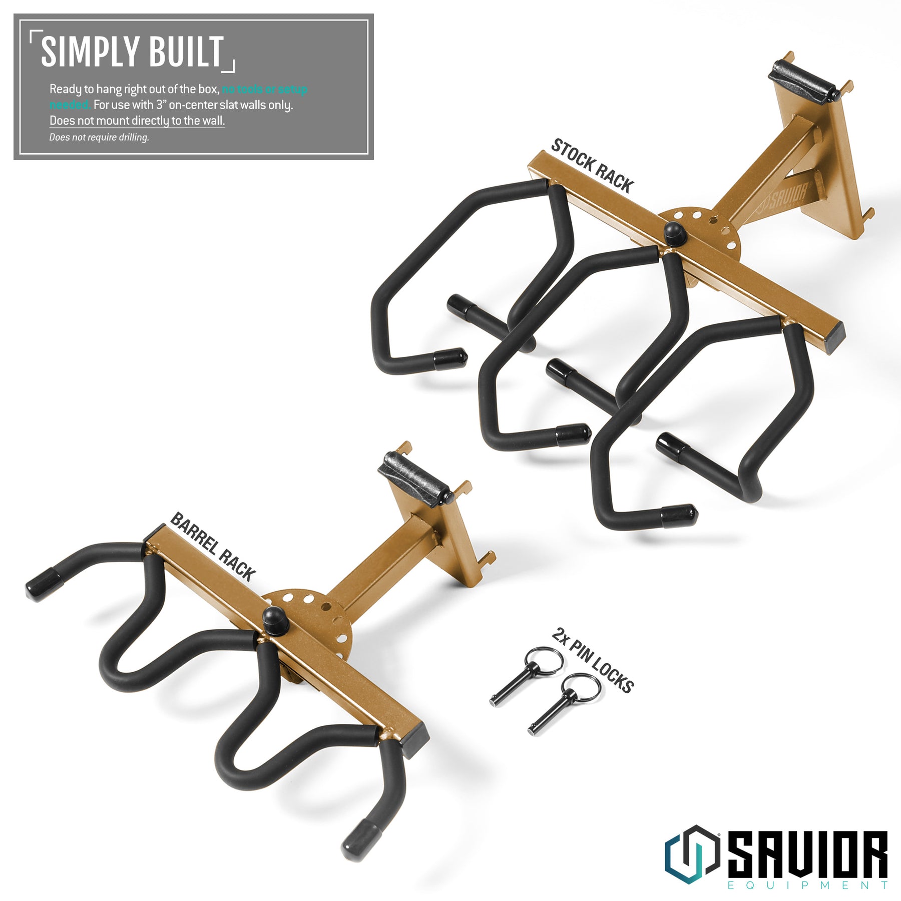 Savior Rifle Rack Wall Rack System - Angle Adjustable Rifle Wall Rack – Savior Equipment