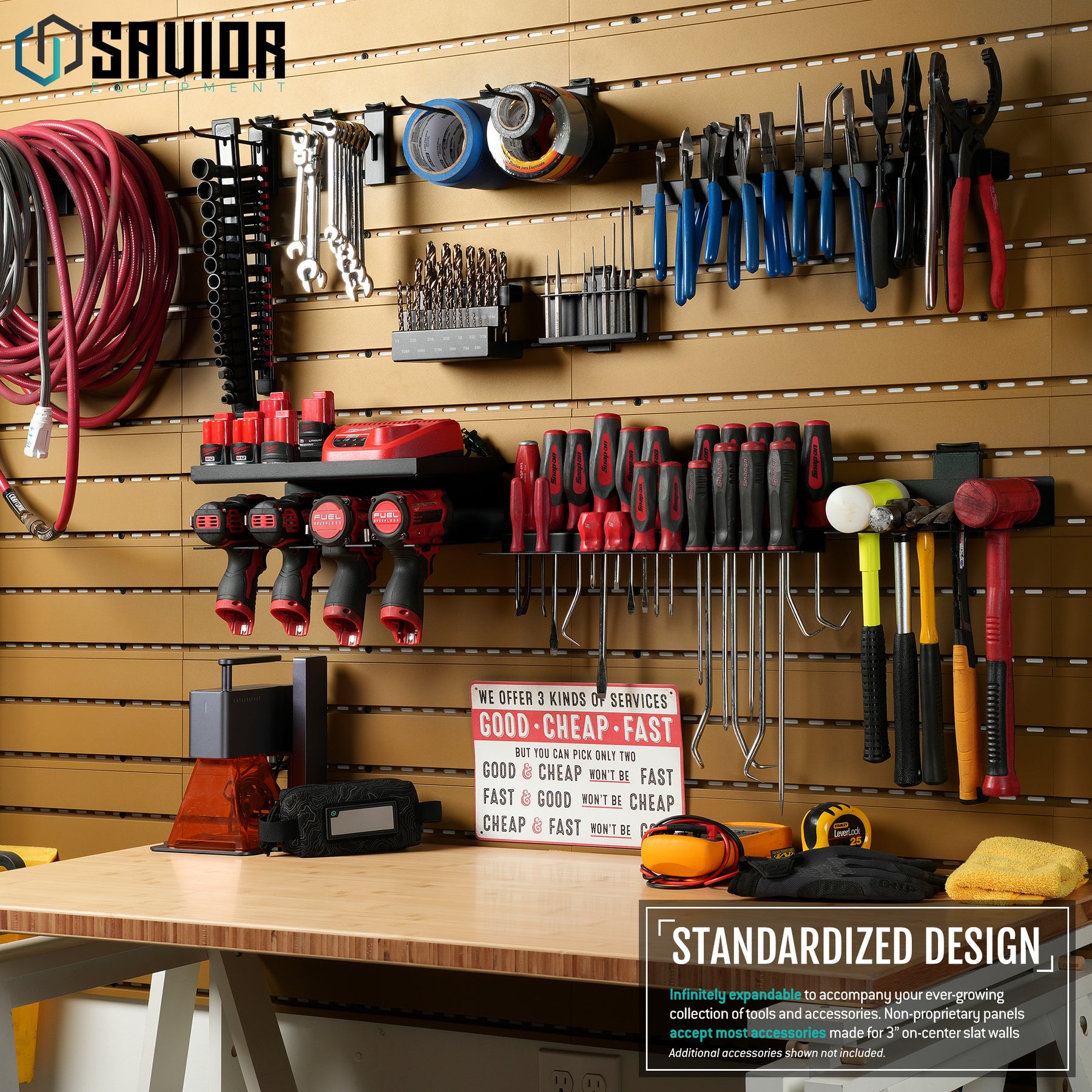 Bit Cable Storage Rack Wall Rack System - Drill Bit Rack – Savior Equipment