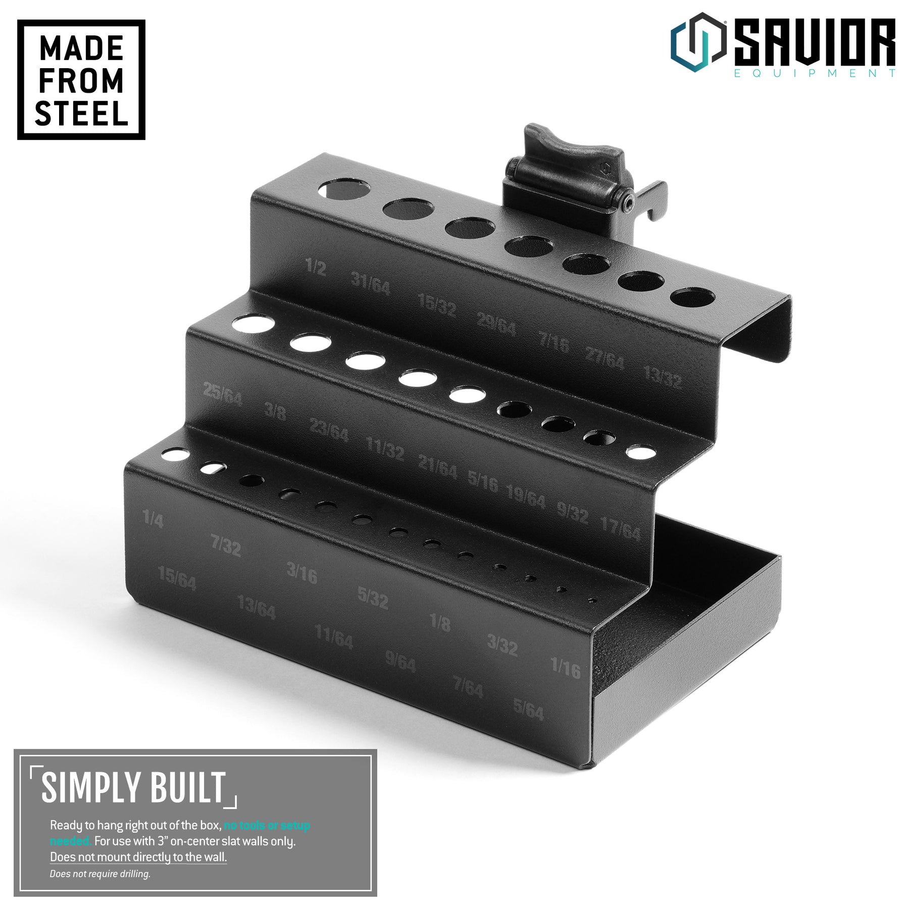Bit Cable Storage Rack Wall Rack System - Drill Bit Rack – Savior Equipment