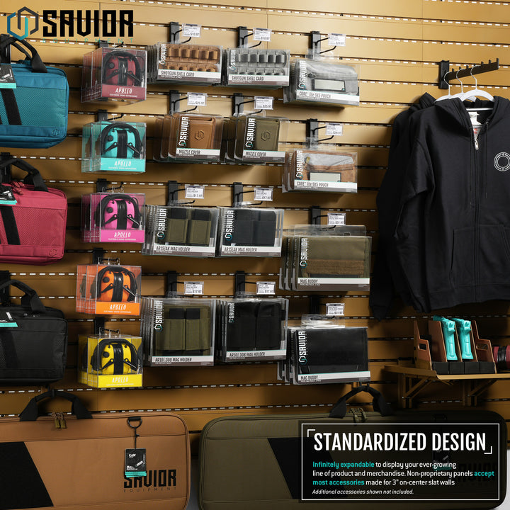 Wall Rack System - Slant Arm Clothes Rack (2-Pack)