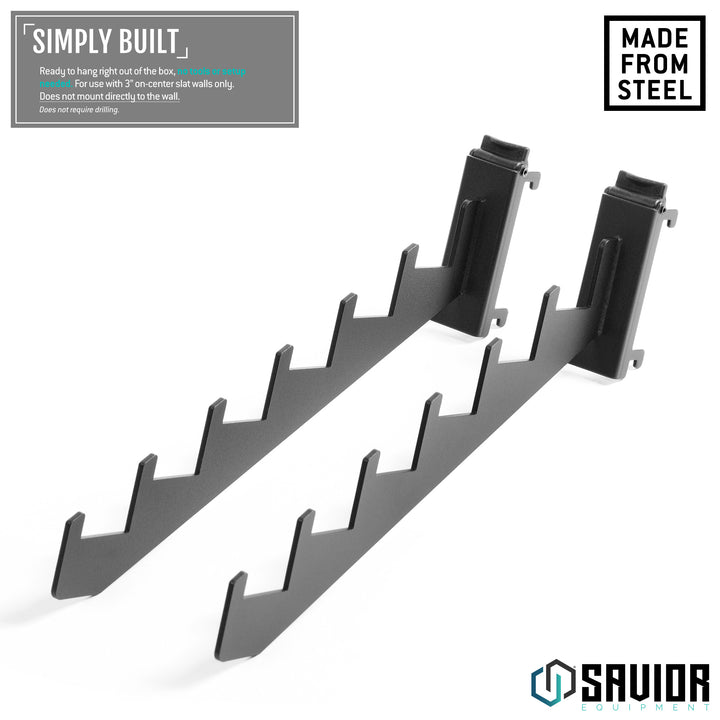 Wall Rack System - Slant Arm Clothes Rack (2-Pack)