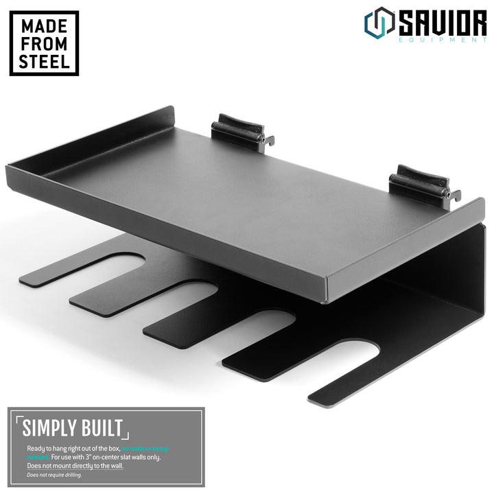 Wall Rack System - Power Drill Rack w/ Shelf