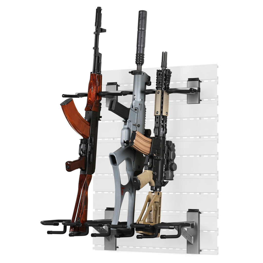 Wall Rack System Attachment - 6 Rifle Rack - Gray#color_sw-gray