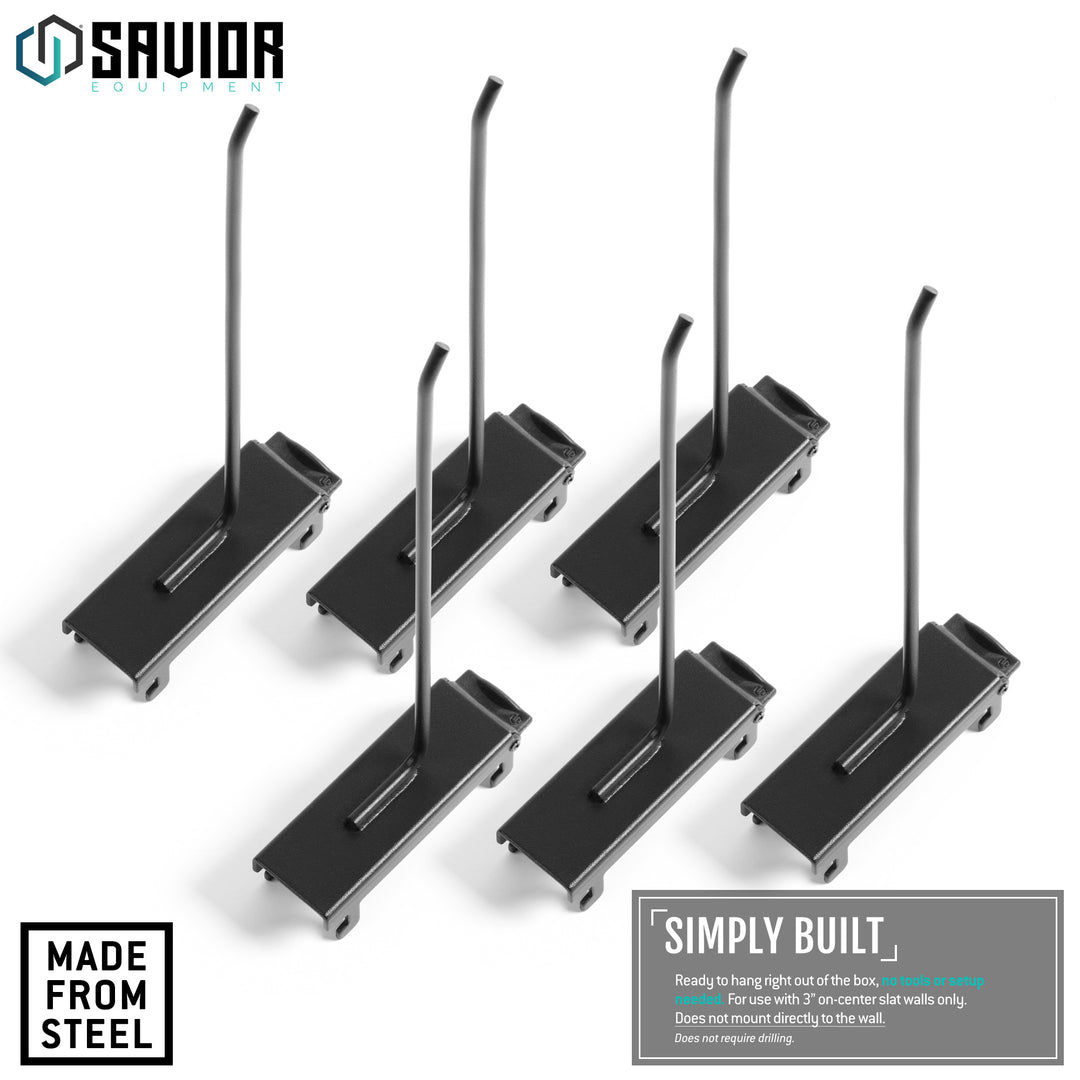 Wall Rack System - 8" Display Peg Hooks (6-Pack)