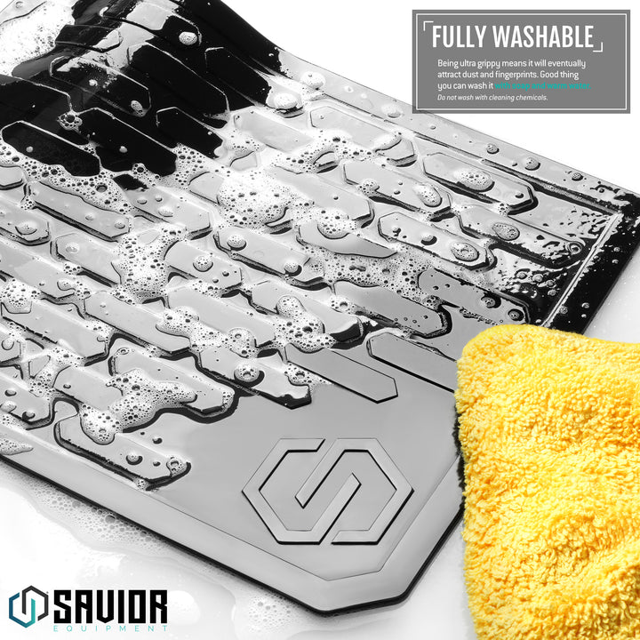 Wall Rack System - Slanted Display Shelf w/ Non-Slip Mat