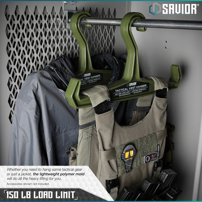 150 lbs. Load Limit - Whether you need to hang some gear or just a jacket, the lightweight polymer mold will do all the heavy lifting for you. Accessories shown not included.