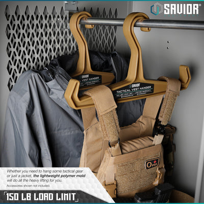 150 lbs. Load Limit - Whether you need to hang some gear or just a jacket, the lightweight polymer mold will do all the heavy lifting for you. Accessories shown not included.