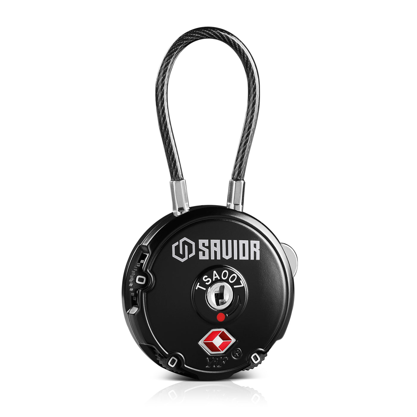 Round Cable Lock - Black