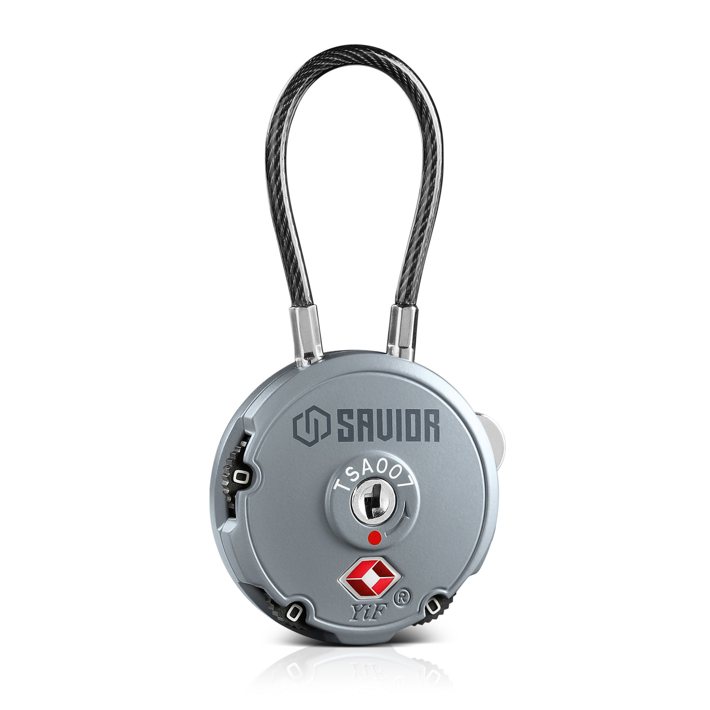 Round Cable Lock - Gray