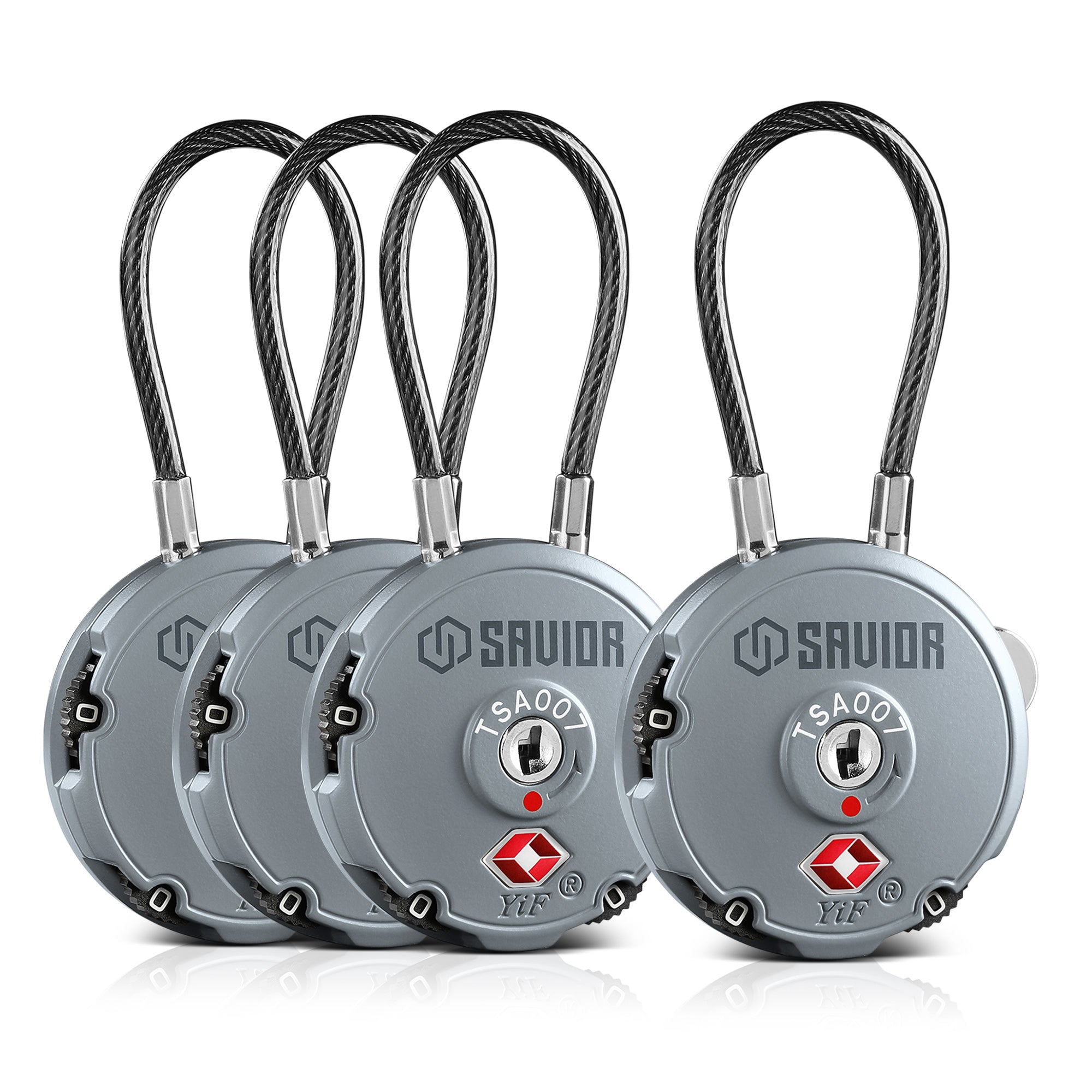 Combination Cable Lock (3-Digit) - 1/2/4 Pack – Savior Equipment