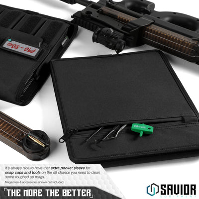 The More The Better - It’s always nice to have that extra pocket sleeve for snap caps and tools on the off chance you need to clean some roughed up mags. Magazines & accessories shown not included.#color_obsidian-black