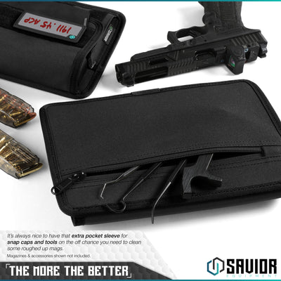The More The Better - It’s always nice to have that extra pocket sleeve for snap caps and tools on the off chance you need to clean some roughed up mags. Magazines & accessories shown not included.#color_obsidian-black
