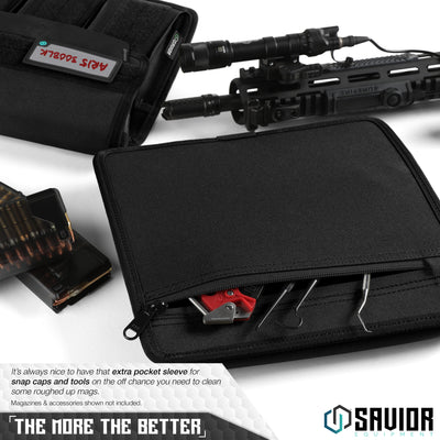 The More The Better - It’s always nice to have that extra pocket sleeve for snap caps and tools on the off chance you need to clean some roughed up mags. Magazines & accessories shown not included.#color_obsidian-black