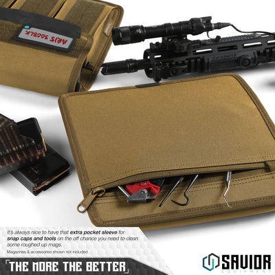 The More The Better - It’s always nice to have that extra pocket sleeve for snap caps and tools on the off chance you need to clean some roughed up mags. Magazines & accessories shown not included.#color_dark-fde