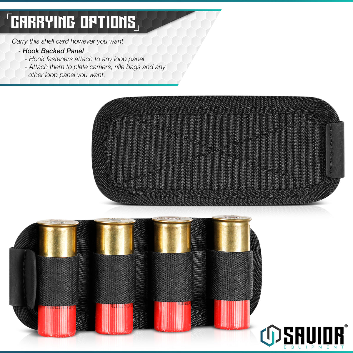 Shotgun Shell Cards w/ Hook Backing, 12 Gauge, 2/4/6 Rounds (2-Pack ...