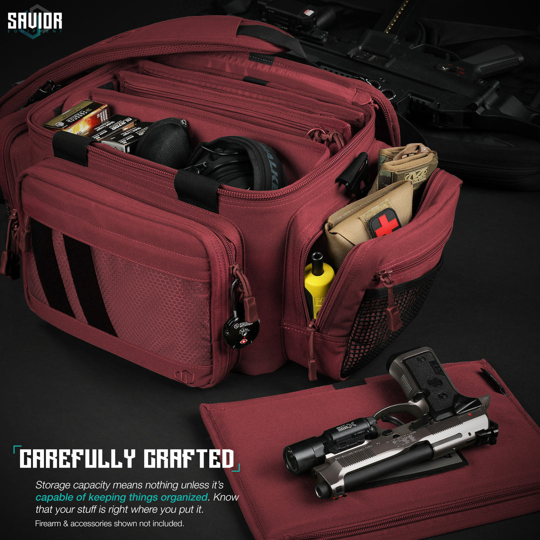 Carefully Crafted - Storage capacity means nothing unless it's capable of keeping things organized. Know that your stuff is right where you put it.#color_sedona-red