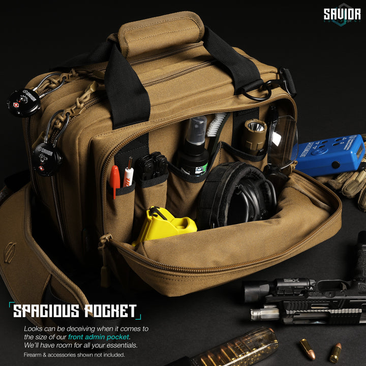 Spacious Pocket - Looks can be deceiving when it comes to the size of our front admin pocket. We?€?ll have room for all your essentials. Firearms & accessories shown not included.#color_dark-fde