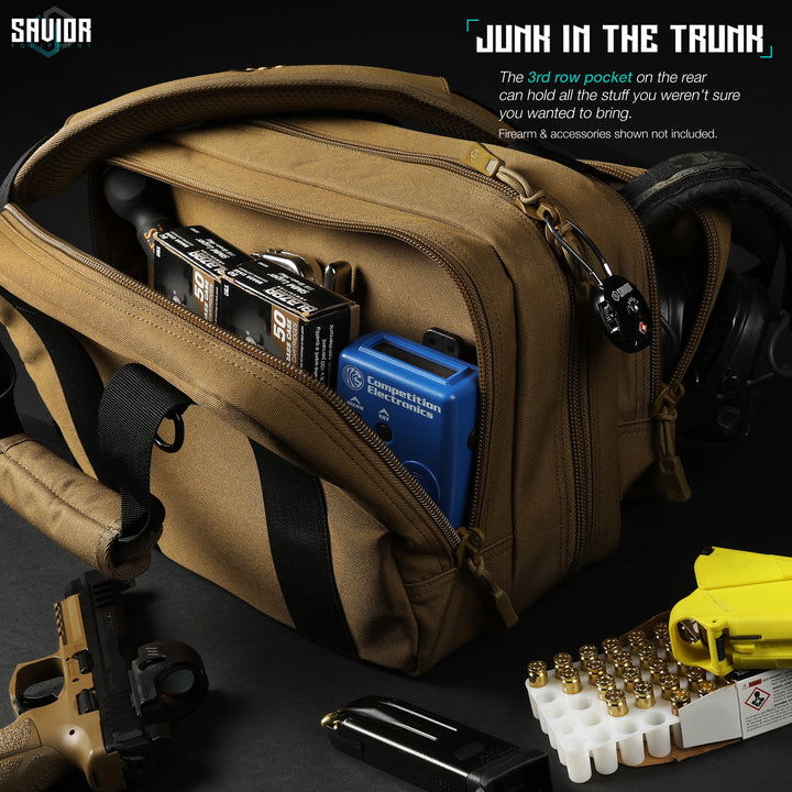Junk In The Trunk - The 3rd row pocket on the rear can hold all the stuff you weren?€?t sure you wanted to bring. Firearms & accessories shown not included.#color_dark-fde