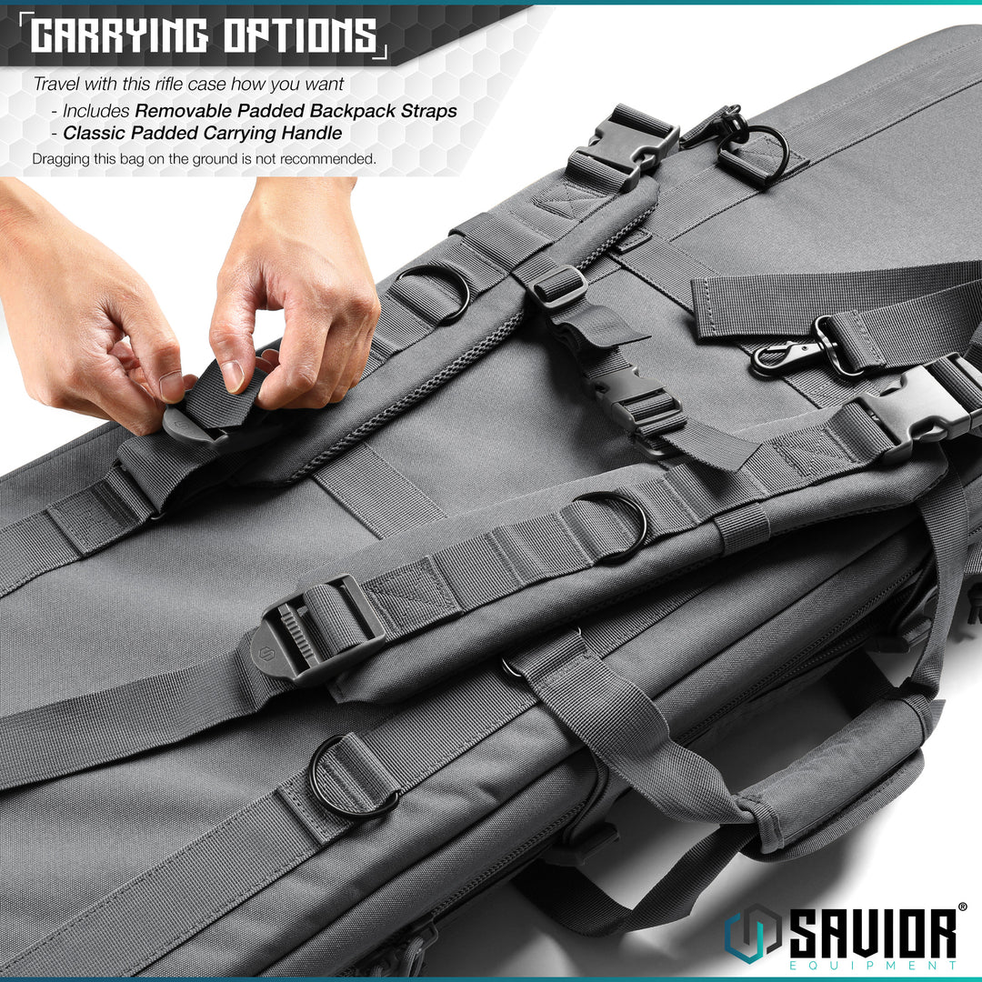 Carrying Options - Travel with this case however you want. Includes removable padded backpack straps. Classic padded carrying handle. Dragging this bag on the ground is not recommended.#color_sw-gray