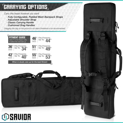 Carrying Options - Caarry this beast however you want. Fully configurable, padded mesh backpack straps. Adjustable shoulder strap. Classic carrying handle. Cushioned drag handles. Dragging this bag on the ground is not ideal and there is not recommended.