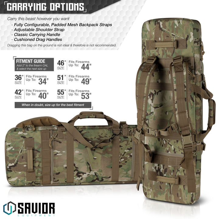 Carrying Options - Carry this beast however you want. Fully configurable, padded mesh backpack straps. Adjustable shoulder strap. Classic carrying handle. Cushioned drag handles. Dragging this bag on the ground is not ideal and there is not recommended.#color_multicam