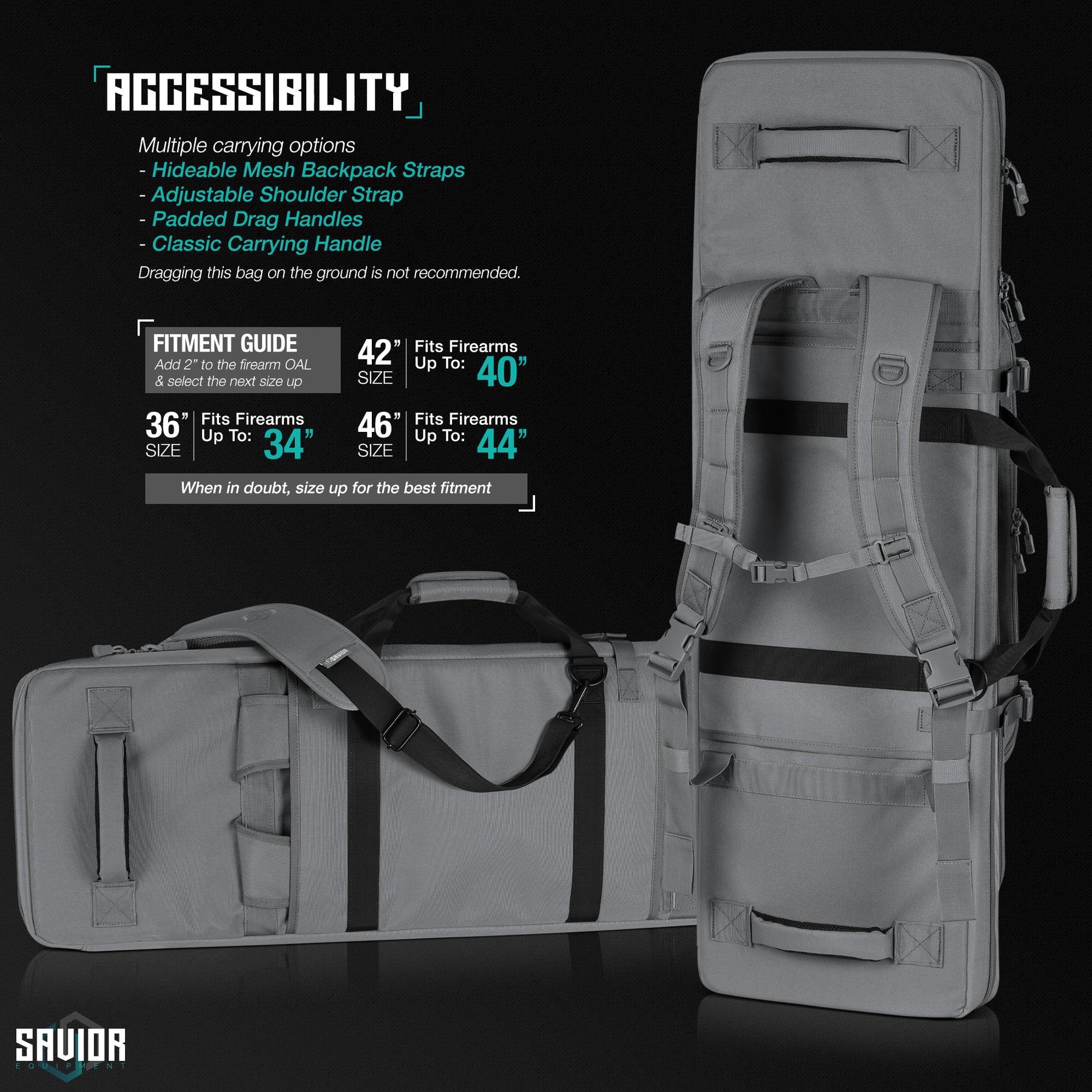 Savior Rifle Rack Lock Specialist Double Rifle Case - 36