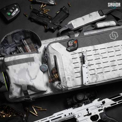 Everything You'll Need - Spacious enough to easily store magazines, hearing protection, and other accessories. Lockable zipper sliders for both firearm compartments. Accessories shown not included.#color_multicam-alpine