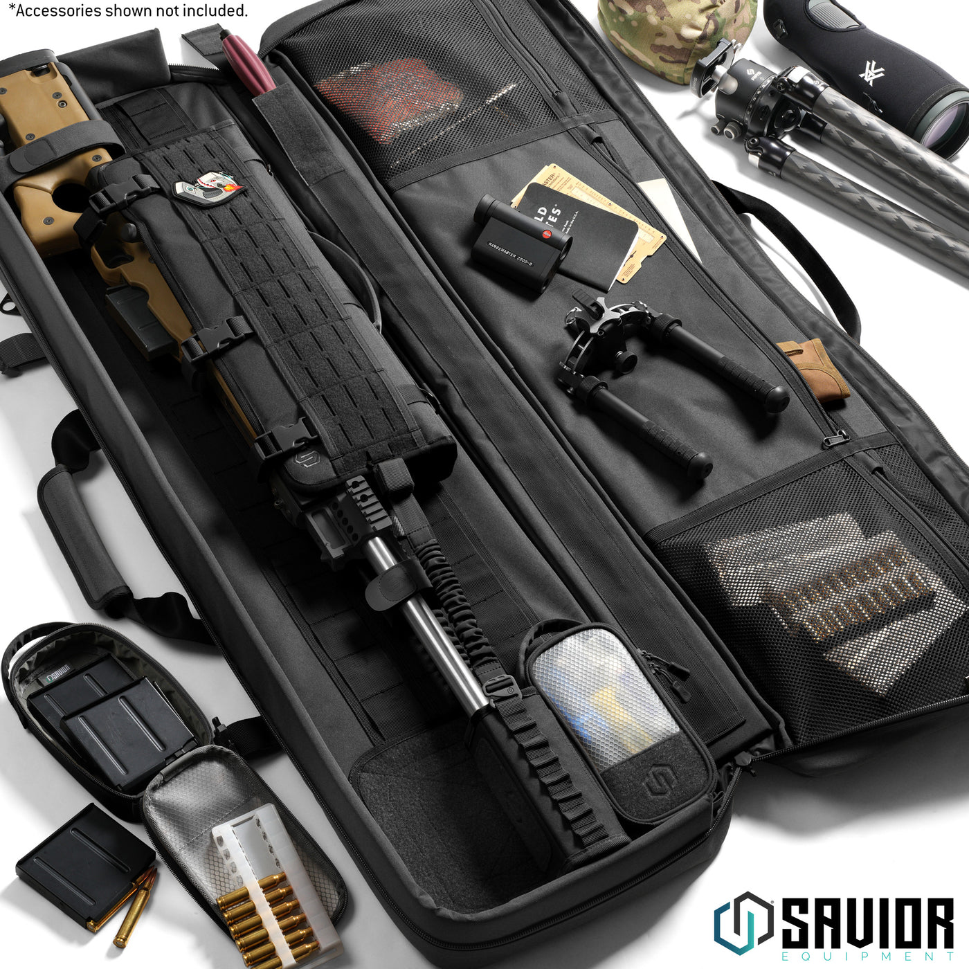 Single Rifle Bag - Specialist Series - LRP -Black#color_obsidian-black
