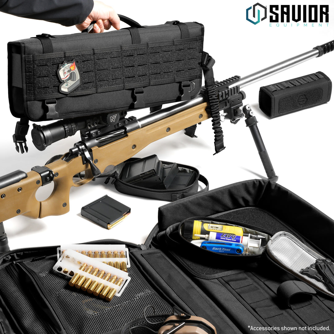 Single Rifle Bag - Specialist Series - LRP - Black#color_obsidian-black