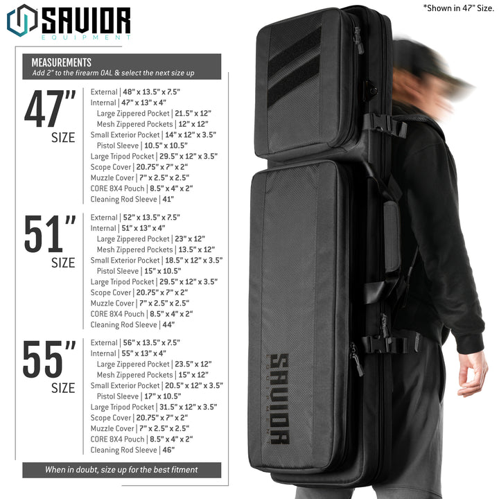 Specialist - LRP - Thoroughly designed with a specific shooter in mind, this long-range precision rifle bag is purposefully built to secure all your range day necessities. Firearms shown not included. Black#color_obsidian-black