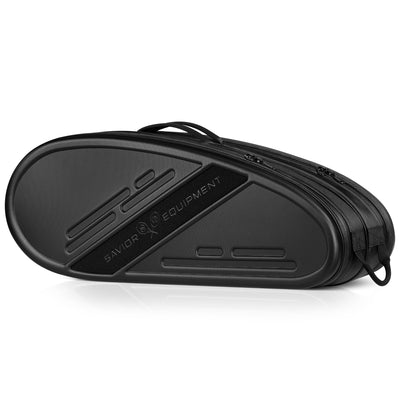 Tennis Rifle Bag - Racket Logo - Black#color_obsidian-black