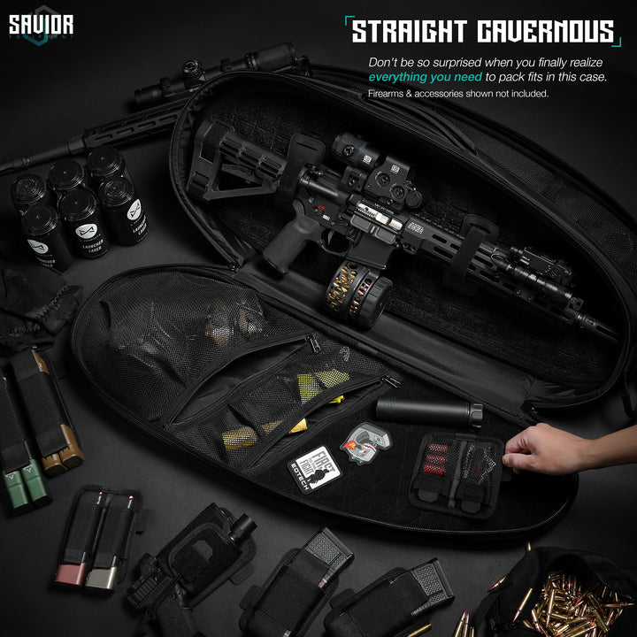 Straight Cavernous - Don?€?t be so surprised when you finally realize everything you need to pack fits in this one case. Firearms & accessories shown not included.#color_obsidian-black
